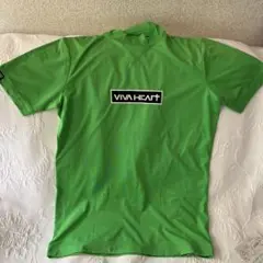 VIVAHERTビバハート　ハイネック半袖Tシャツグリーン系　サイズ：48