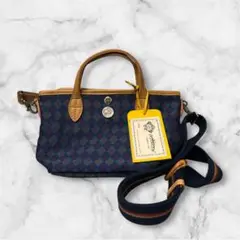 【美品】Orobianco ショルダーバッグ ネイビーチェック