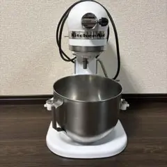 キッチンエイドスタンドミキサ Kitchenaid KSM5 白 - メルカリ