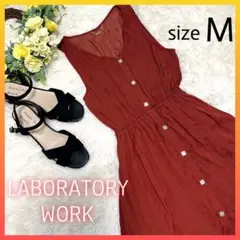 【美品】ワンピース　LABORATORY WORK ノースリーブ　ロング　M
