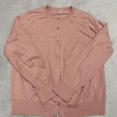 UNIQLO カーディガン　ピンク　Ｍ　綿100％