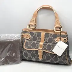 ヴィンテージ セリーヌ パリマカダム ハンドバッグ サイドチェーン 袋 タグ美品