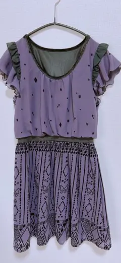 《SALE》doll up oops 紫のワンピース Mサイズ