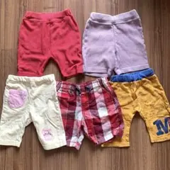 週末値下げ！夏　ベビー用パンツ 半ズボン6点セット　90 まとめうり　保育園