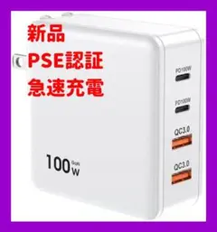 100W USB急速充電器 4台同時充電