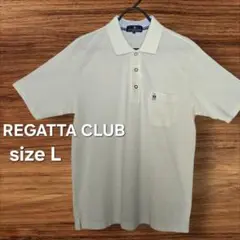 REGATTA CLUB 半袖 ポロシャツ クリーム色 Lサイズ