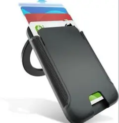 2in1 超強磁力3500 スマホスタンド カード入れ ブラック