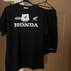 HONDA ホンダ　 Tシャツ ハーフパンツ　Lサイズ ブラック　セットアップ