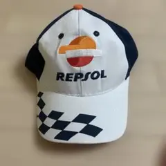 ロプセル REPSOL キャップ 白 紺 オレンジ 93 26