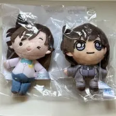名探偵コナン 一番くじ ぬいぐるみ マスコット 毛利蘭 ２点セット