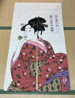 のれん　歌麿　ビードロ　ポッピン　浮世絵