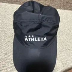 ATHLETA 黒 キャップ ナイロン100%