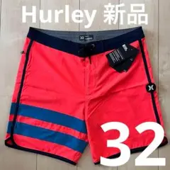 32 Hurley メンズ水着 オレンジ/ブルー （好感度爆上り！）
