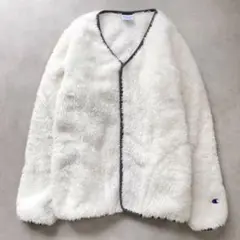▲超美品▲champion //ボアフリースブルゾン▲Mサイズ▲ノーカラー