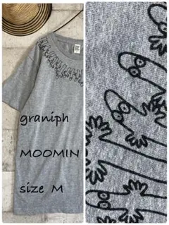 グラニフgraniph MOOMINコラボ　ニョロニョロ　半袖Tシャツ Mサイズ