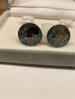 LIBERTY ターコイズ シルバー カフリンクス