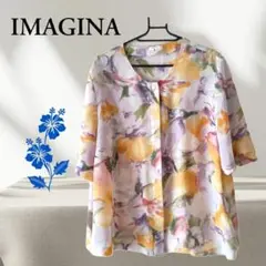 【IMAGINA イマージナ】チュニック 花柄 シフォン風〈レディース〉
