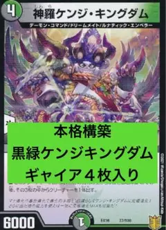 黒緑ケンジキングダムデッキ　スリーブ付き