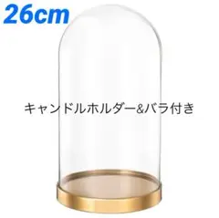 IKEAガラスドーム27cmキャンドルホルダー ウェルカムスペース ローズ