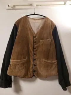 30s 40s コーデュロイベストジャケット、ジレジャケット