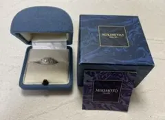 【極美品】MIKIMOTO ミキモト Pt ピンク パール ダイヤモンド リング