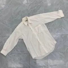 CARL ROZEN HOMME ドレスシャツ 長 ホワイト 無地 ボタンダウン