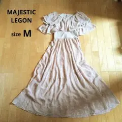 MAJESTIC LEGON　ダブルカラーコルセットワンピース　M　花柄　ピンク