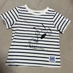 Lee キッズ 110cm ボーダー Tシャツ スヌーピー