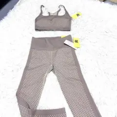 新品未使用all in motion ヨガウェア セット M ブラウン