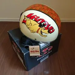 【未使用・美品】 Wacky Races ケンケン ヘルメット (ゴーグル付き) OGK ヘルメット チキチキマシン猛レース ケンケン ヘルメット