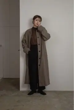 【新品未使用】 i_am corduroy collar check coat