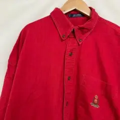 A778T チャップスアメリカ古着胸ポケットロゴ刺繍ボタンダウン長袖シャツメンズ