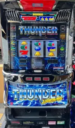 パチスロ実機★メーシー★サンダーV2★フルオートプレイ付コイン不要機付★４号機 パチスロ実機☆メーシー☆サンダーV2☆フルオートプレイ付コイン