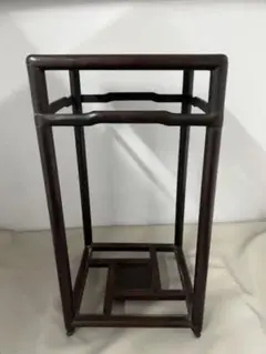 古美術 中国清時代紫檀台 物置 コレクション整理品