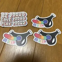 [週末限定価格] LGBTQ STAG SHOPステッカー 4枚セット