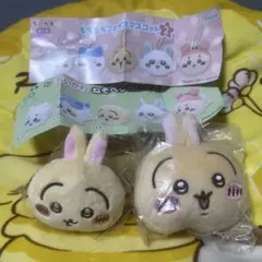 ちいかわガチャねそべりぬいぐるみ＆もちろんフェイスマスコット『うさぎ』セット