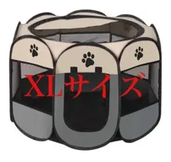 ペットサークル 折り畳みサークルテント 八角形 メッシュ ペットハウス XL