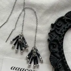 ▫︎▪︎1962025▪︎▫︎silver×ブルーピアス/aaacccu