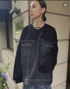 DENIM SWEAT OVER TOP