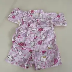 ハローキティ 甚平 80 ピンク【値下げ】