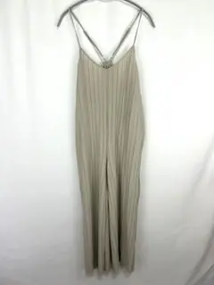 レディース サロペット パンツ オールインワン グレーグリーン Mサイズ