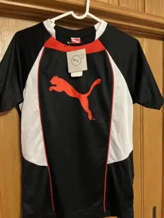 PUMA キッズ Tシャツ 160cm ブラック/レッド
