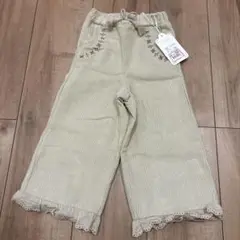 ユピルル　ベージュ コーデュロイ パンツ 80cm