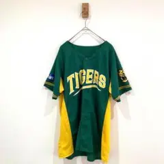 MIZUNO 阪神タイガース ユニフォーム 応援シャツ Tシャツ 緑色×黄色