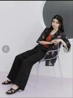 【美品】ムルーア　花柄シャツ