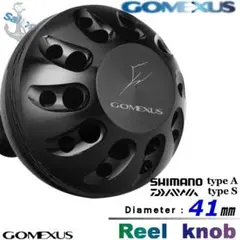 ゴメクサス ☆パワーハンドルノブ/41mm オールブラック ツインパワー レグザ