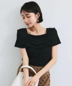 VIS オフショルダーテレコカットソープルオーバー