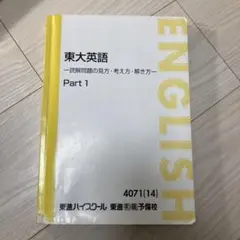 駿台テキスト 長文読解問題解体講座 太庸吉 夏期