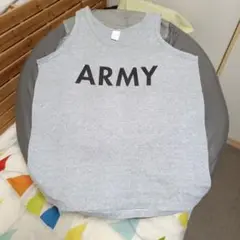 ARMY タンクトップ X-LARGE グレー made in USA②