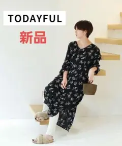 11/25 トゥデイフル 長袖ワンピース